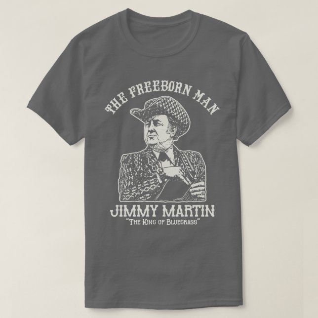 T-shirt Jimmy Martin, l'homme libre (Design devant)