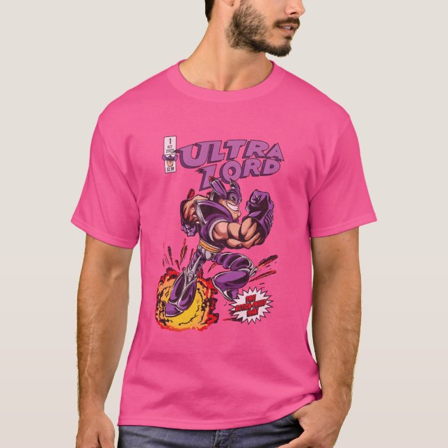 T-shirt Jimmy Neutron Ultra Lord Comic Cover (Devant)