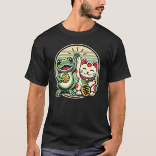 T-shirt Jin Chan et Maneki Neko - La chance et la prospéri