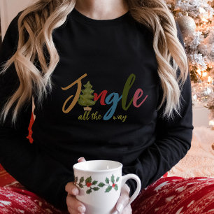 T-shirt Jingle all Way Noël Typographie