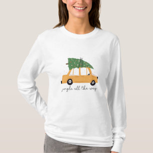 T-shirt Jingle All Way Voiture et Noël Arbre vacances
