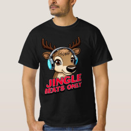T-shirt Jingle Beats Only – Musical Christmas Design