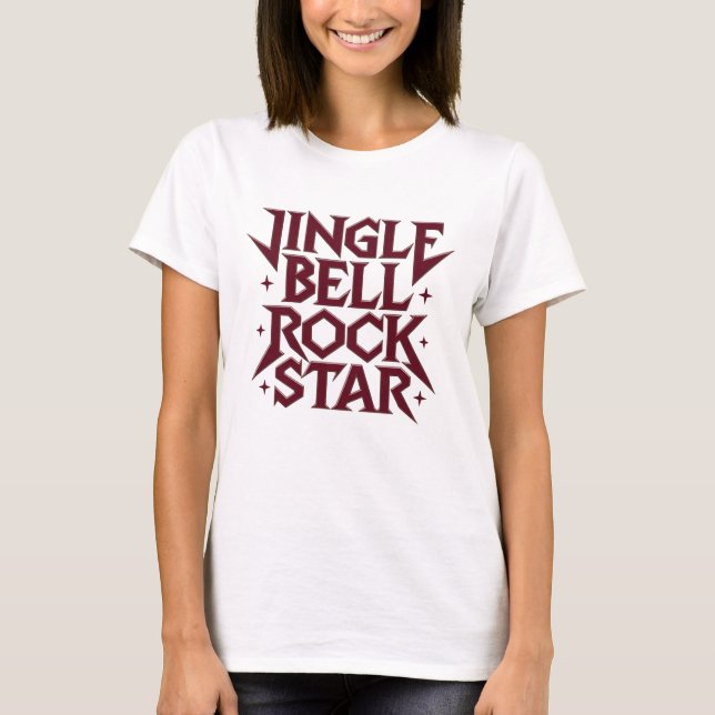T-shirt Jingle Bell Rock Star (Devant)
