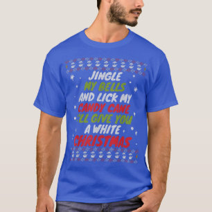 T-shirt Jingle Mes cloches Lick Mon Sucre de canne Blanc N