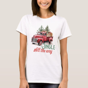 T-shirt Jingle Style vintage Tout Au Long De Noël