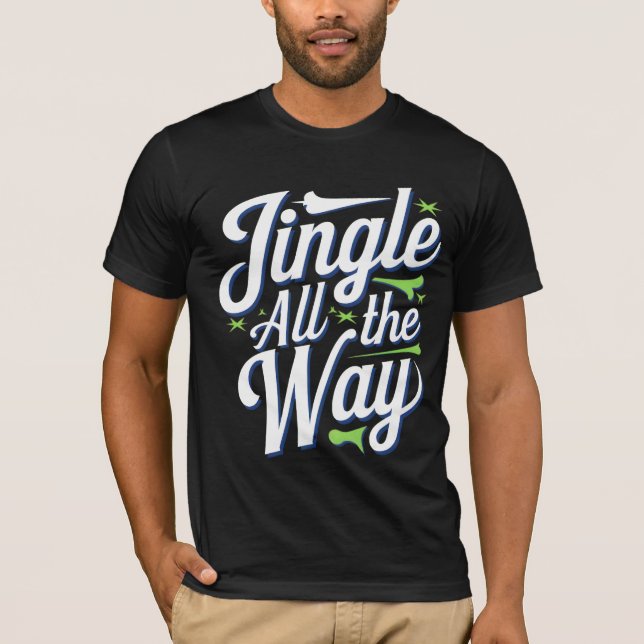 T-shirt Jingle Tout En Conception Art numérique (Devant)