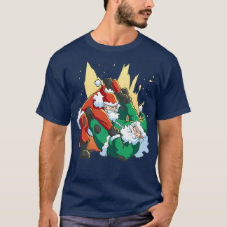 T-shirt Jitsu Christmas BJJ Grappling Santa Claus