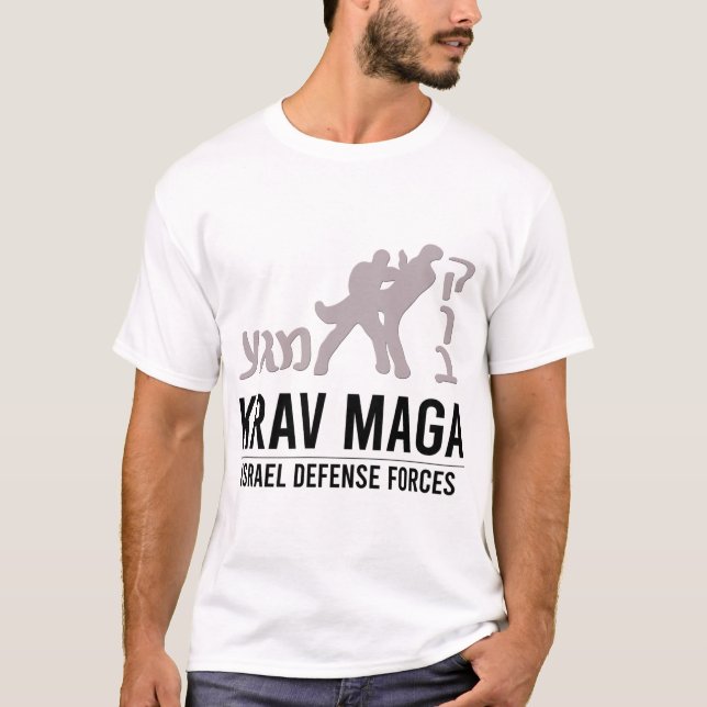 T-shirt jitsu martial de jiu d'artiste de maga de krav (Devant)