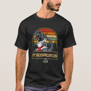 T-shirt Jitsusaurus Funny Jiu Jitsu T Rex BJJ MIXED MARTIA