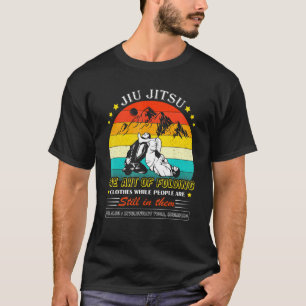 T-shirt Jiu Jitsu Art des vêtements pliants pendant que le
