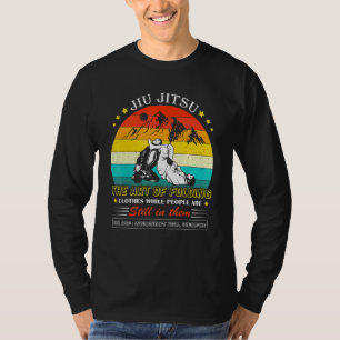 T-shirt Jiu Jitsu Art des vêtements pliants pendant que le