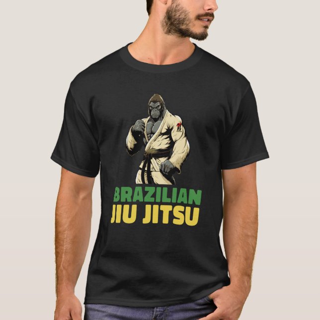 T-shirt Jiu Jitsu brésilien et Gorilla 1 (Devant)