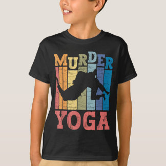 T-shirt Jiu Jitsu Brésilien Meurtre Yoga Drôle BJJ Arts Ma
