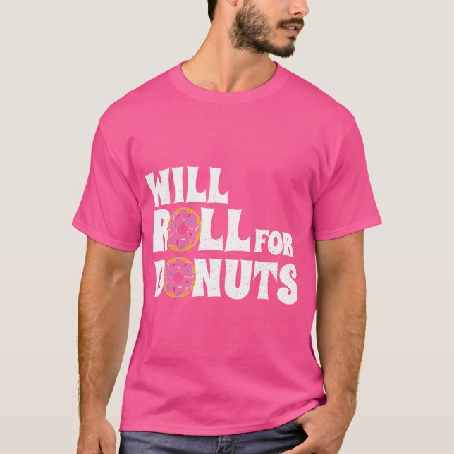 T-shirt Jiu Jitsu Funny Roulera Pour Les Donuts Bjj T Shir (Devant)