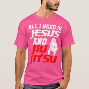 T-shirt Jiu Jitsu Jesus Drapeau Brésil Martial Art Christi
