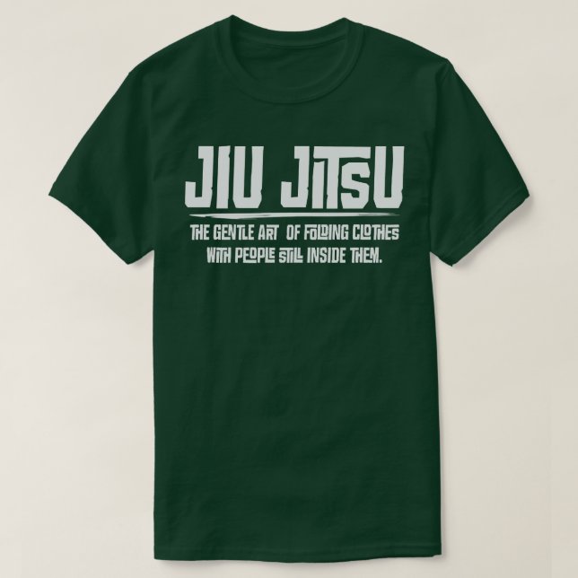 T-shirt Jiu Jitsu l'art doux du pliage de vêtements 1 (Design devant)