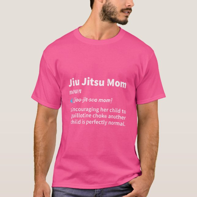 T-shirt Jiu Jitsu Maman Définition Drôle Guillotine Choke  (Devant)