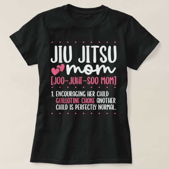 T-shirt Jiu Jitsu Maman Jiujitsu BJJ Brésil Jiu Jitsu (Design devant)