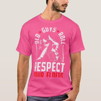 T-shirt Jiu Jitsu Papa Père Entraîneur Vieux Gars Roll Res