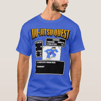 T-shirt Jiu Jitsu Quest BJJ MMA Retro gaming