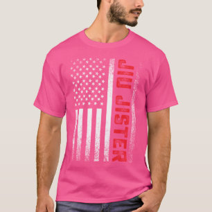 T-shirt Jiu Jitsu Soeur Us Drapeau Funny - Bjj Mixed marti