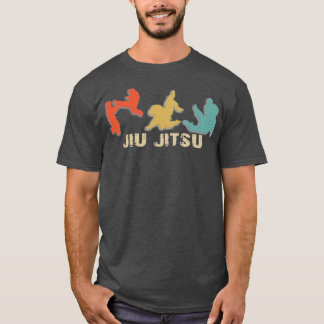 T-shirt Jiu Jitsu T MIXED MARTIAL ART Vintage Retro brésil