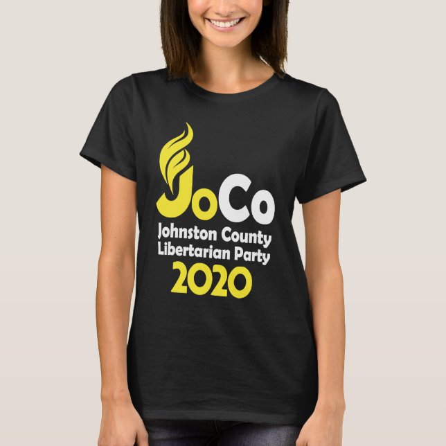T-shirt Jo Jorgensen 2020 Johnston County NC Libertarian P (Devant)