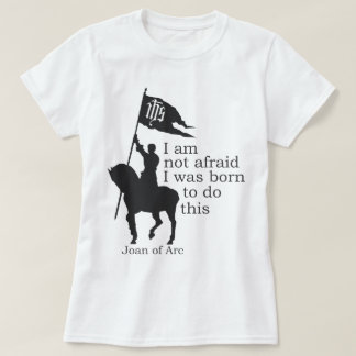 T-shirt Joan d'Arc Silhouette Je n'ai pas peur de citer