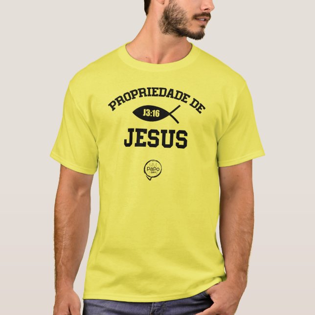 T-shirt JOÃO 3:16 - Propriété de Jésus (Devant)