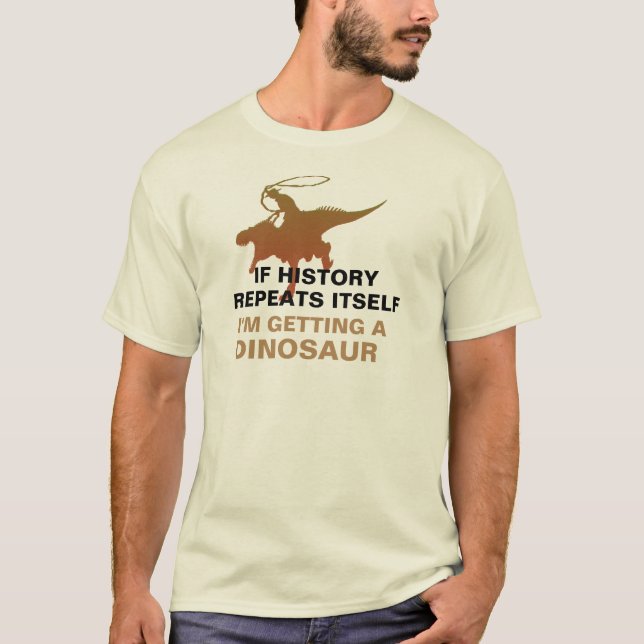T-shirt J'obtiens à un dinosaure la conception drôle de (Devant)