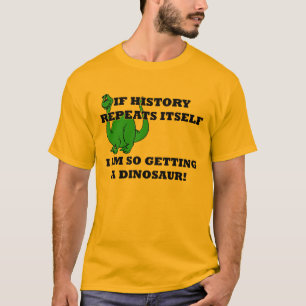 T-shirt J'obtiens ainsi à un dinosaure la chemise drôle