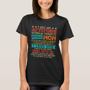T-shirt J'Obtiens Mon Attitude De Ma Fantaisie Fantastique