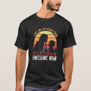 T-shirt J'Obtiens Mon Attitude De Ma Fantaisie Fantastique
