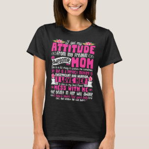 T-shirt J'Obtiens Mon Attitude De Ma Fantaisie Fantastique