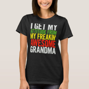 T-shirt J'Obtiens Mon Attitude De Mon Freakin' Awesome Che