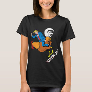 T-shirt Jockey de poulet Trump drôle Mème Surreal Humour T