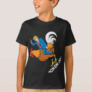 T-shirt Jockey de poulet Trump drôle Mème Surreal Humour T