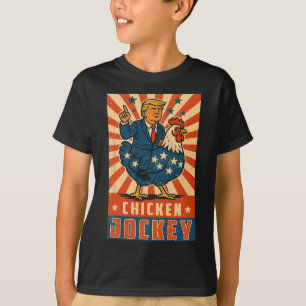 T-shirt Jockey de poulet Trump Mème amusant 10
