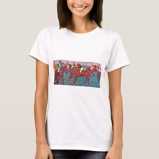 T-shirt Jockey et cheval, Edgar Degas (Devant)