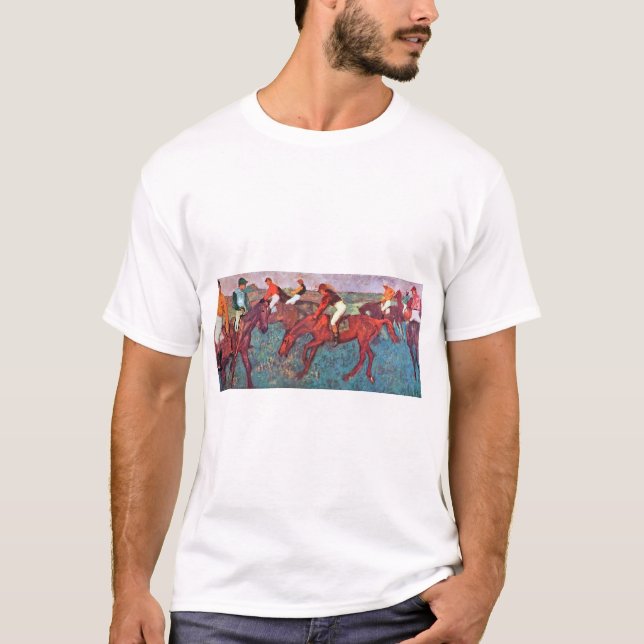 T-shirt Jockey et cheval, Edgar Degas (Devant)