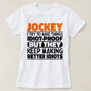 T-shirt Jockey J'Essaie De Faire Des Choses Drôle Drôle Di