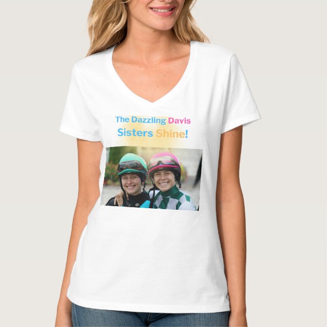 T-shirt Jockeys - Les soeurs Davis (Devant)