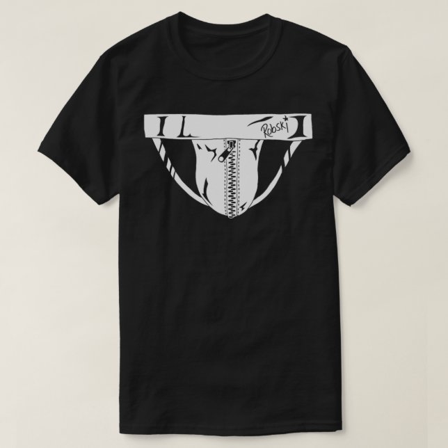 T-shirt Jockstrap en cuir (Design devant)
