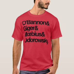 T-shirt Jodorowskys Dune OBannon Giger Moebius et Jodorow