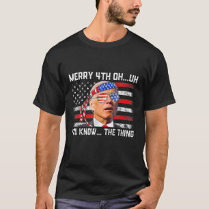 T-shirt Joe Biden a confondu Joyeux 4 juillet amusant