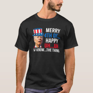 T-shirt Joe Biden Confused Merry Happy Funny 4Th Of July