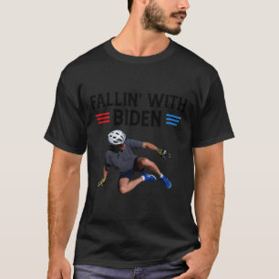 T-shirt Joe Biden Falling Off Bicycle Biden Vélo Mème Funn
