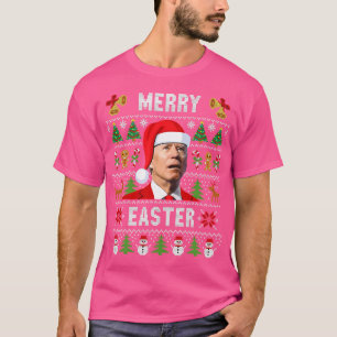 T-shirt Joe Biden Joyeux Noël hideux de Pâques