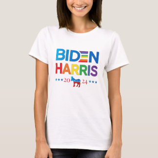 T-shirt Joe Biden Kamala Harris 2024 Rainbow Gay pride