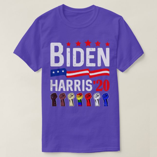 T-shirt Joe Biden Kamala Harris Anti-Racisme LGBT Soutien (Design devant)
